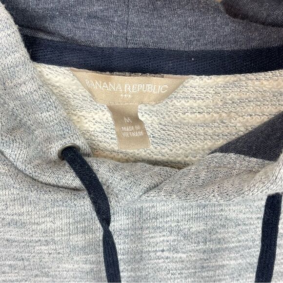 Banana Republic Sweatshirt Hoodie Open Back Blue Size M - Picture 4 of 4